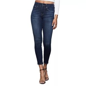 Good American Good Legs Skinny Cropped High Rise Jeans Blue260 8/29